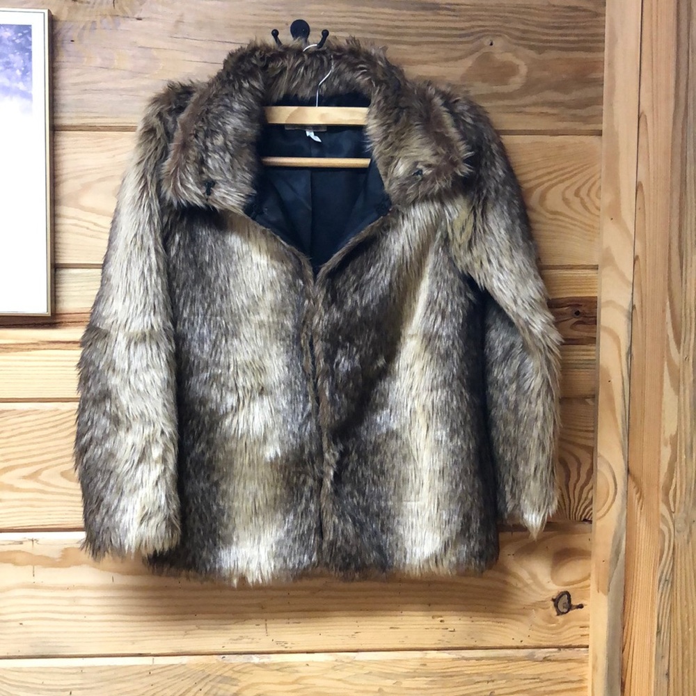 Faux fur coat